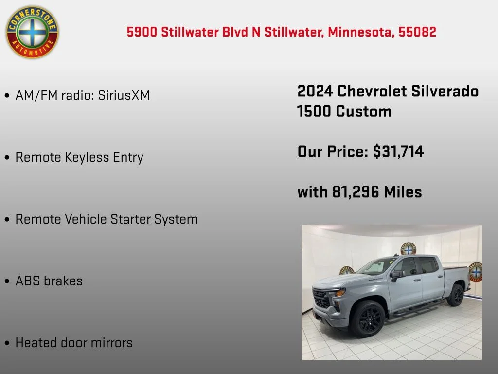 Used 2024 Gray Chevrolet Custom image 5