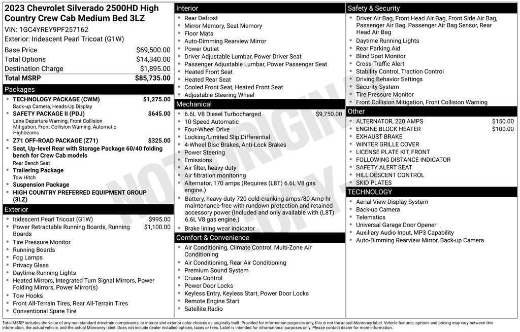 Used 2023 Beige Chevrolet High Country image 12