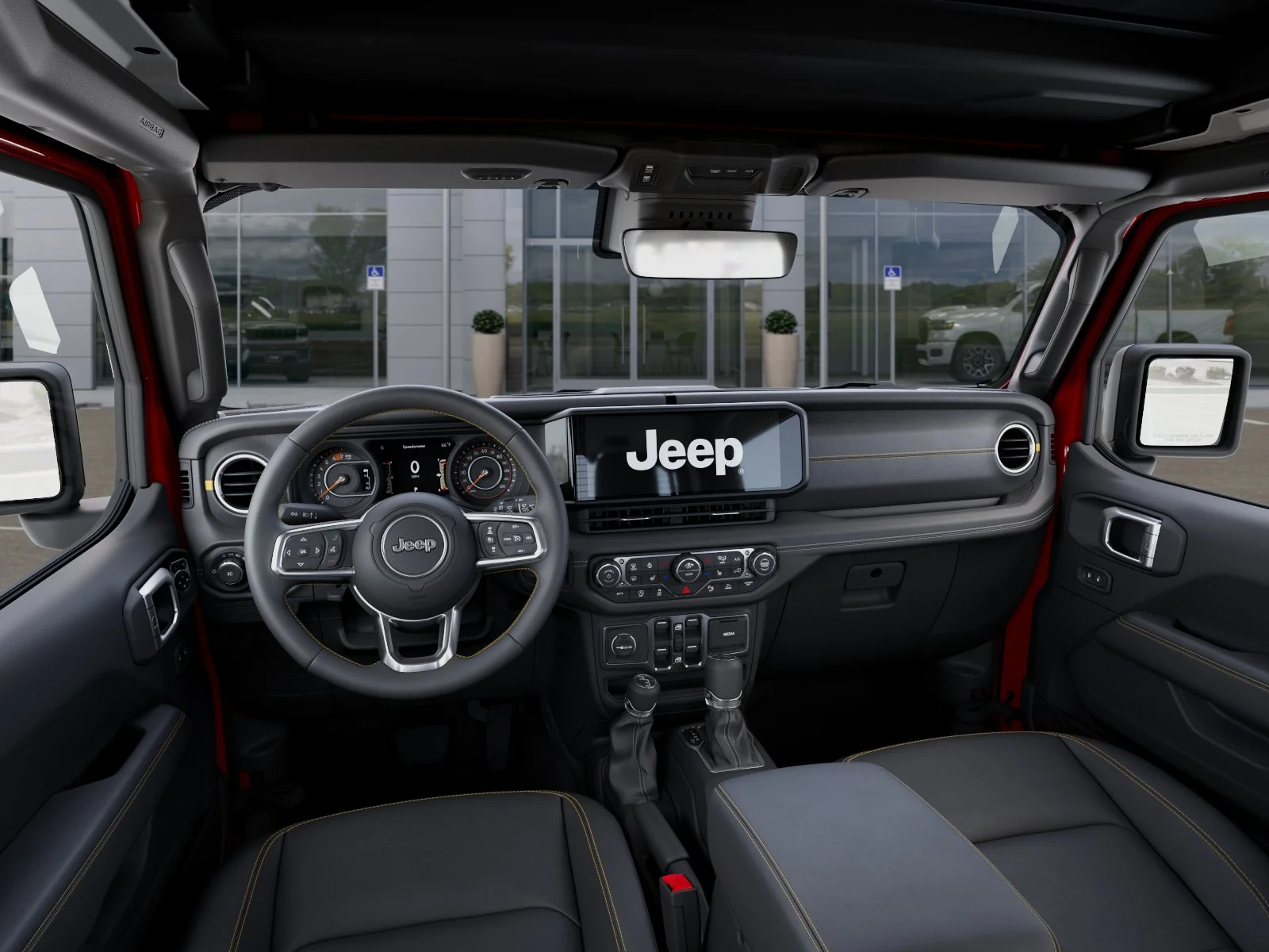 New 2026 Firecracker Red Clear-Coat Exterior Paint Jeep Sahara image 40