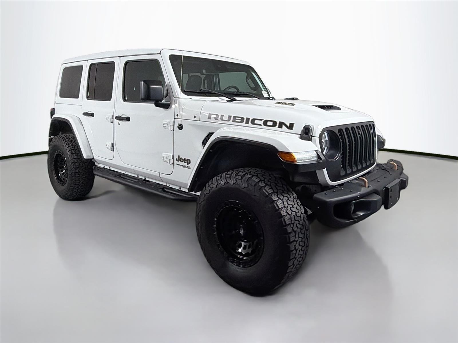 Used 2022 Bright White Jeep Unlimited Rubicon 392 image 3