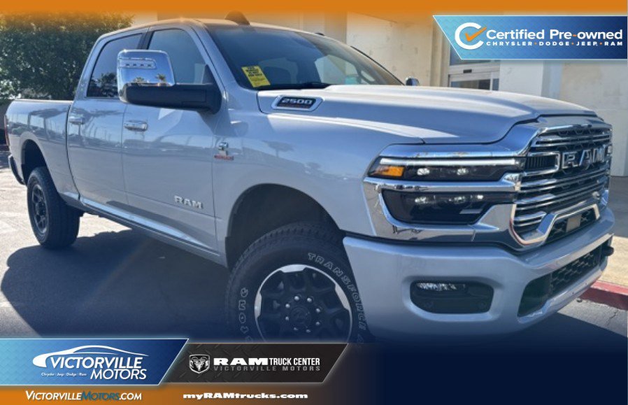 Silver 2026 RAM 2500 Laramie Crew Cab 4WD Pickup Truck Four-Wheel Drive 8-Speed Automatic