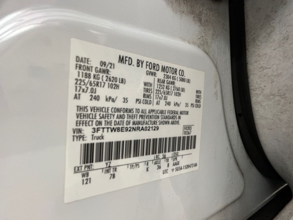 Used 2022 White Ford XLT image 20