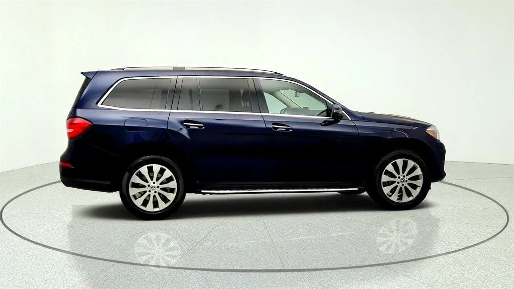 Used 2018 Lunar Blue Metallic Mercedes-Benz GLS 450 4MATIC® SUV w/ Premium Pkg, Pano Roof & H/K Sound image 4