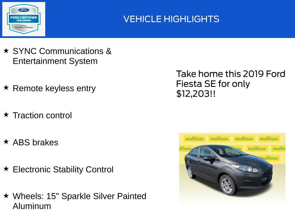 Certified Used 2019 Gray Ford SE image 18