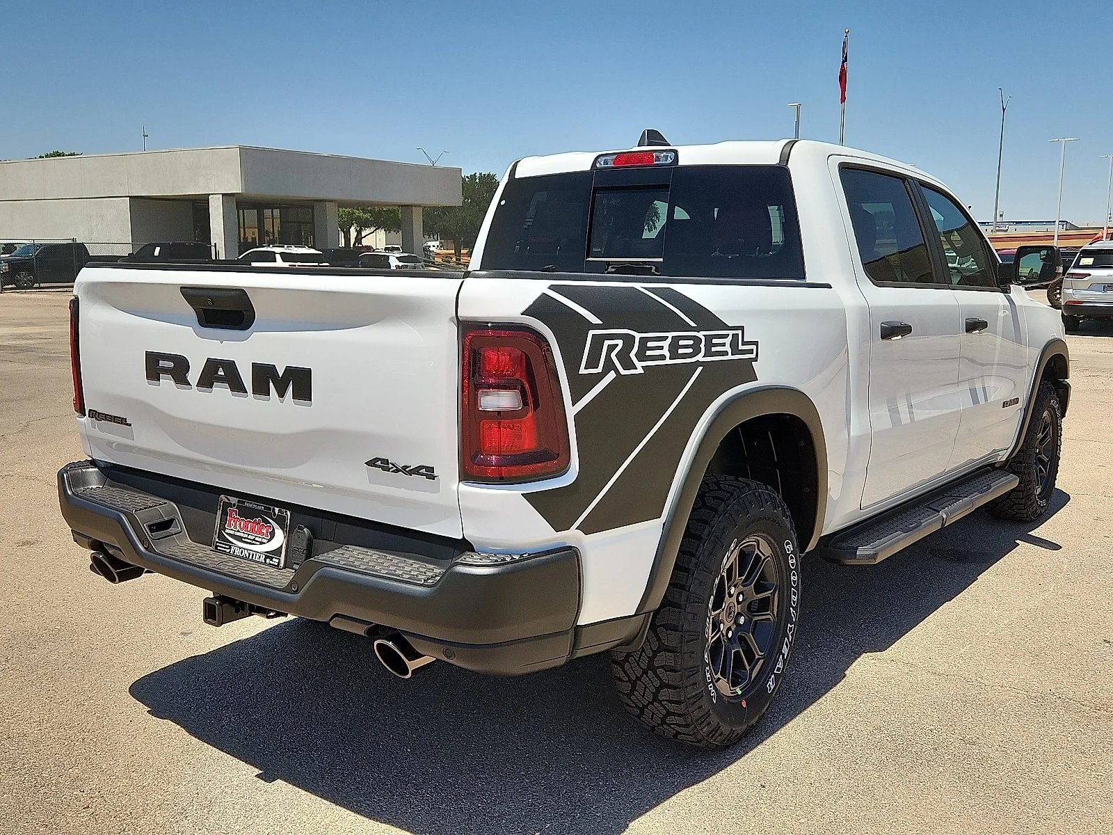 New 2026 Bright White Clear-Coat  Paint Ram REBEL CREW CAB 4X4 5