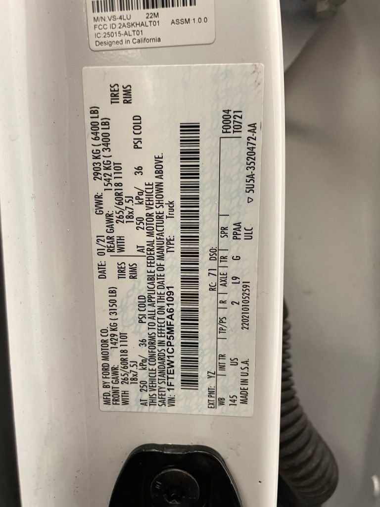 Used 2021 White Ford XLT image 30