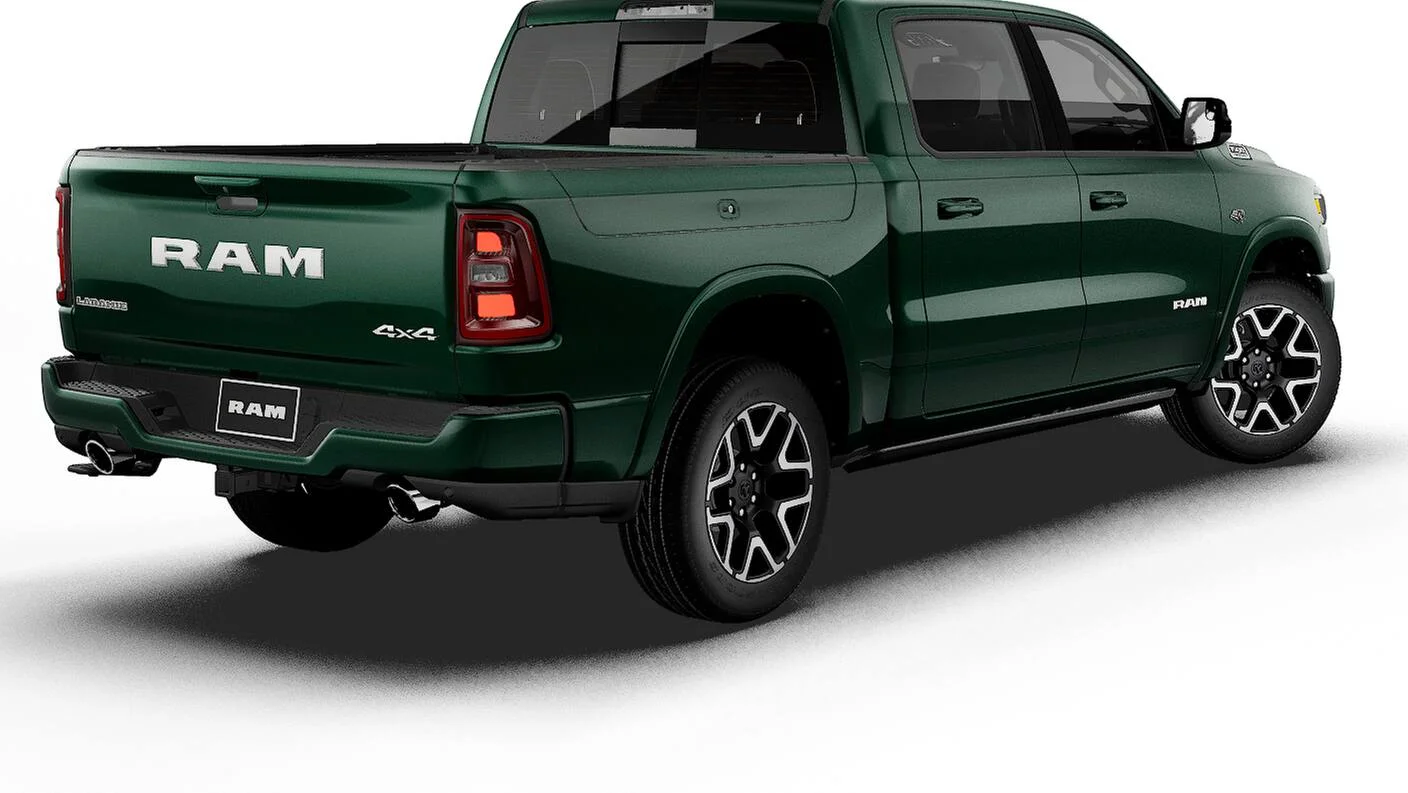 New 2027 Serrano-Green Metallic Exterior Paint RAM LARAMIE image 28