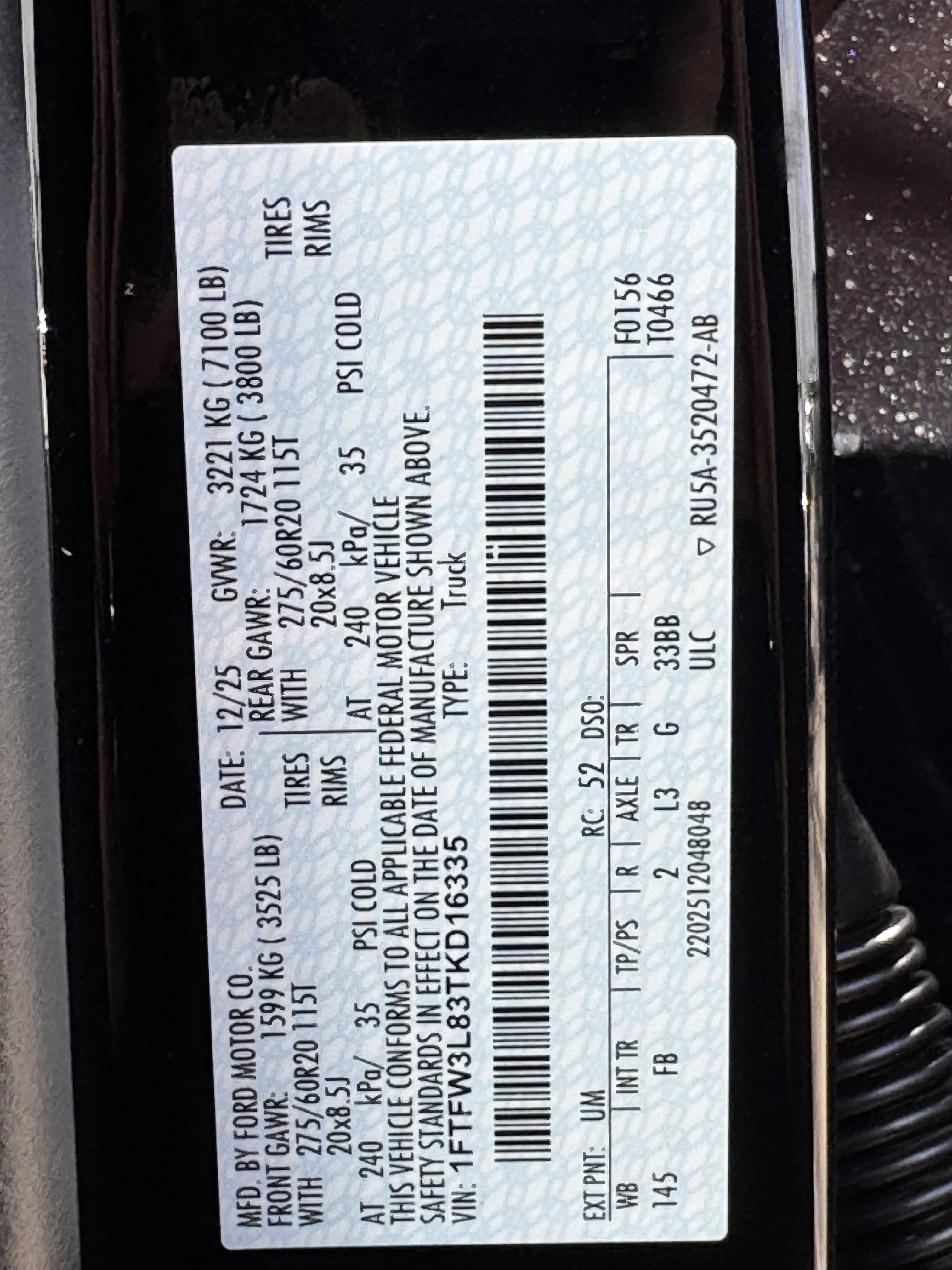 New 2026 Agate Black Metallic Ford XLT image 21