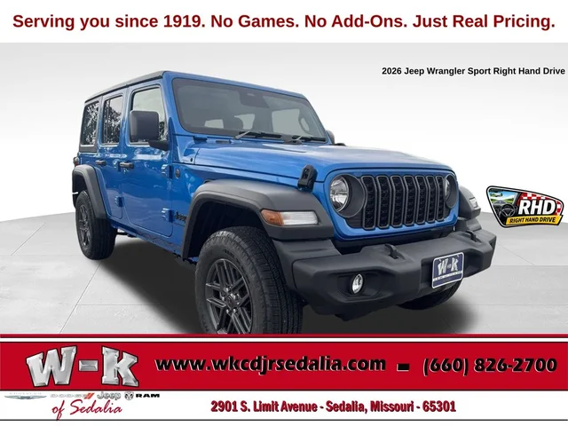 2026 Jeep Wrangler Sport RHD