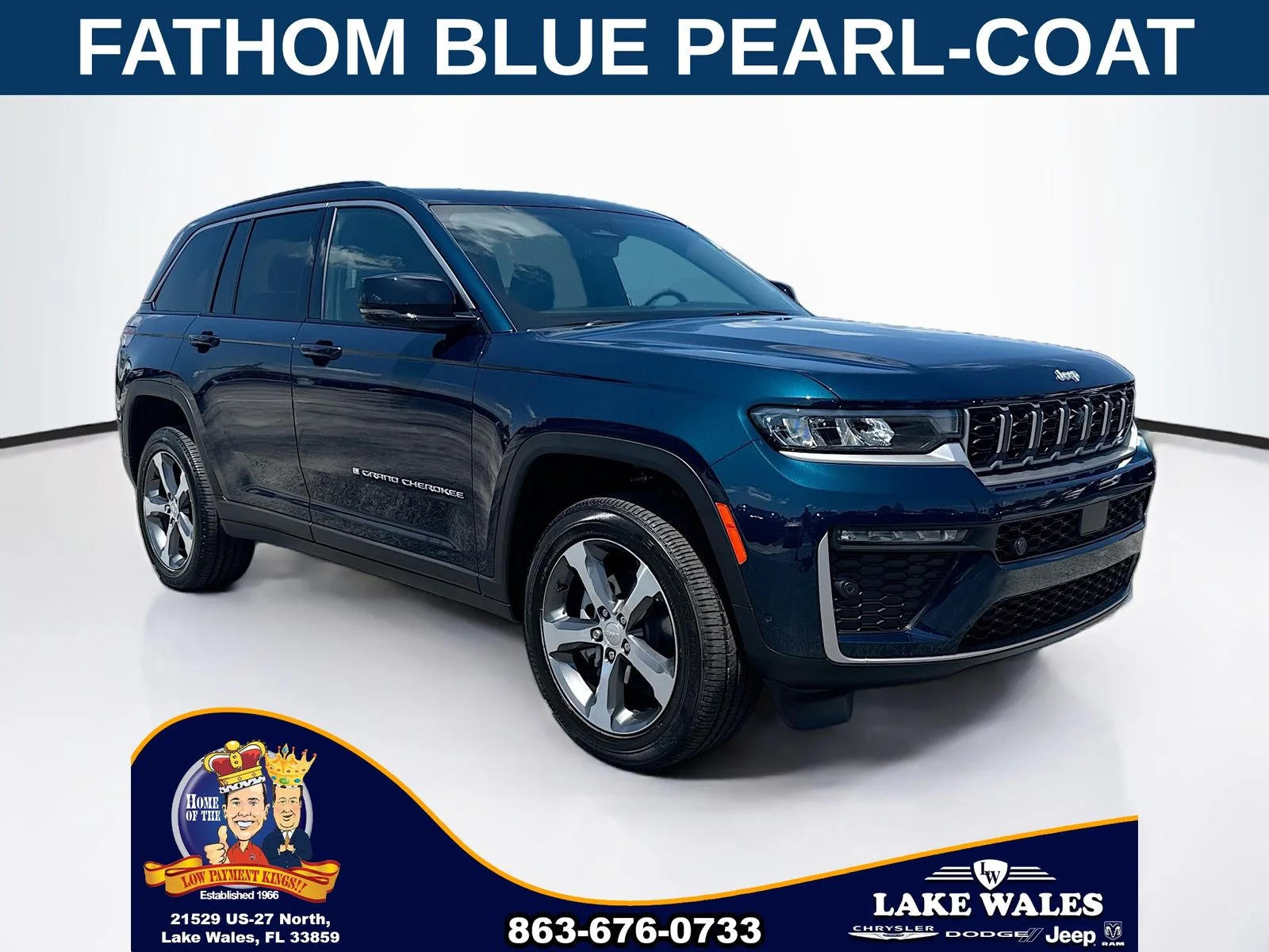 New 2026 Fathom Blue Pearl-Coat Exterior Paint Jeep Limited image 1