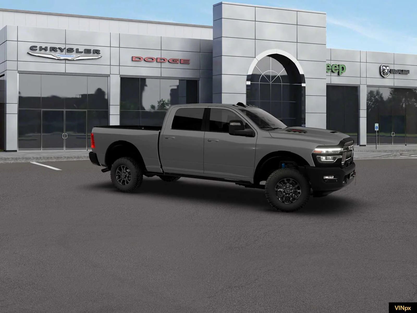 New 2026 Ceramic Gray Clear-Coat Exterior Paint RAM Power Wagon image 10