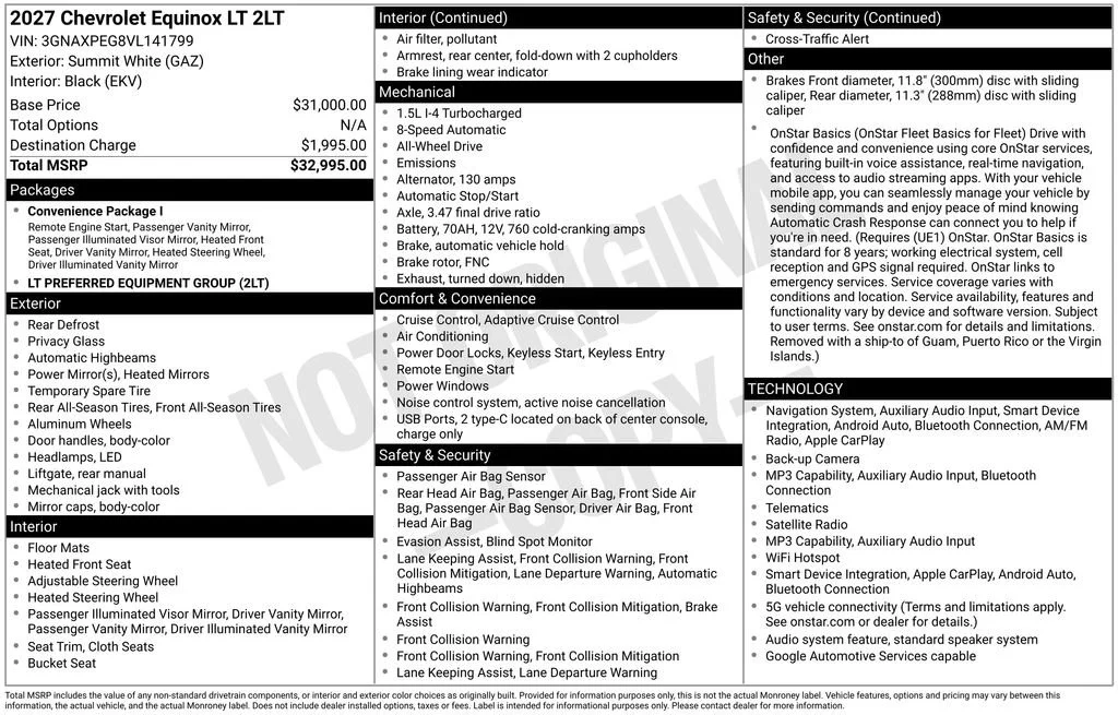 2027 Chevrolet Equinox LT - Photo 4