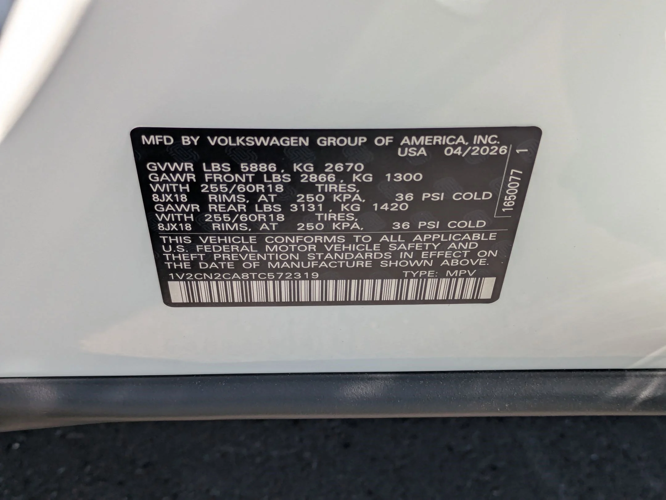 New 2026 Opal White Pearl Volkswagen 2.0T Peak Edition image 16