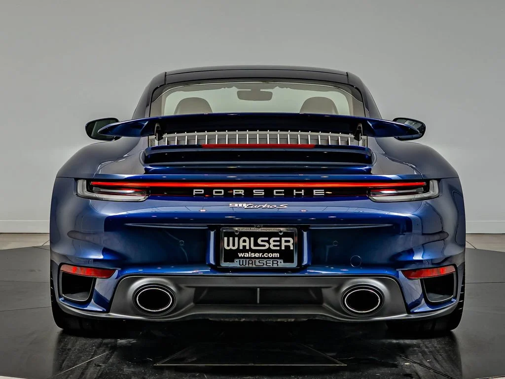 Certified Used 2021 Blue Porsche Turbo S image 7