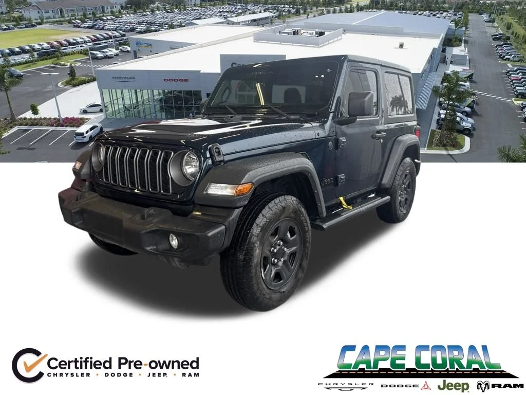 Certified Used 2025 Blue Jeep Sport image 1