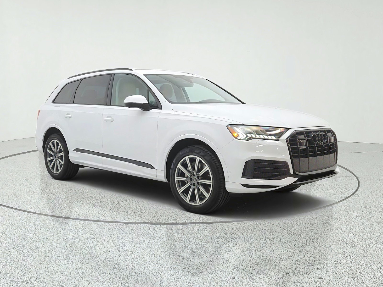 Used 2023 Glacier White Metallic Audi Premium Plus image 3