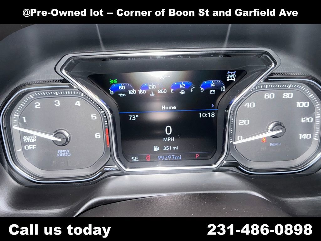 Used 2021 WHITE FROST TRICOAT GMC SLT image 21