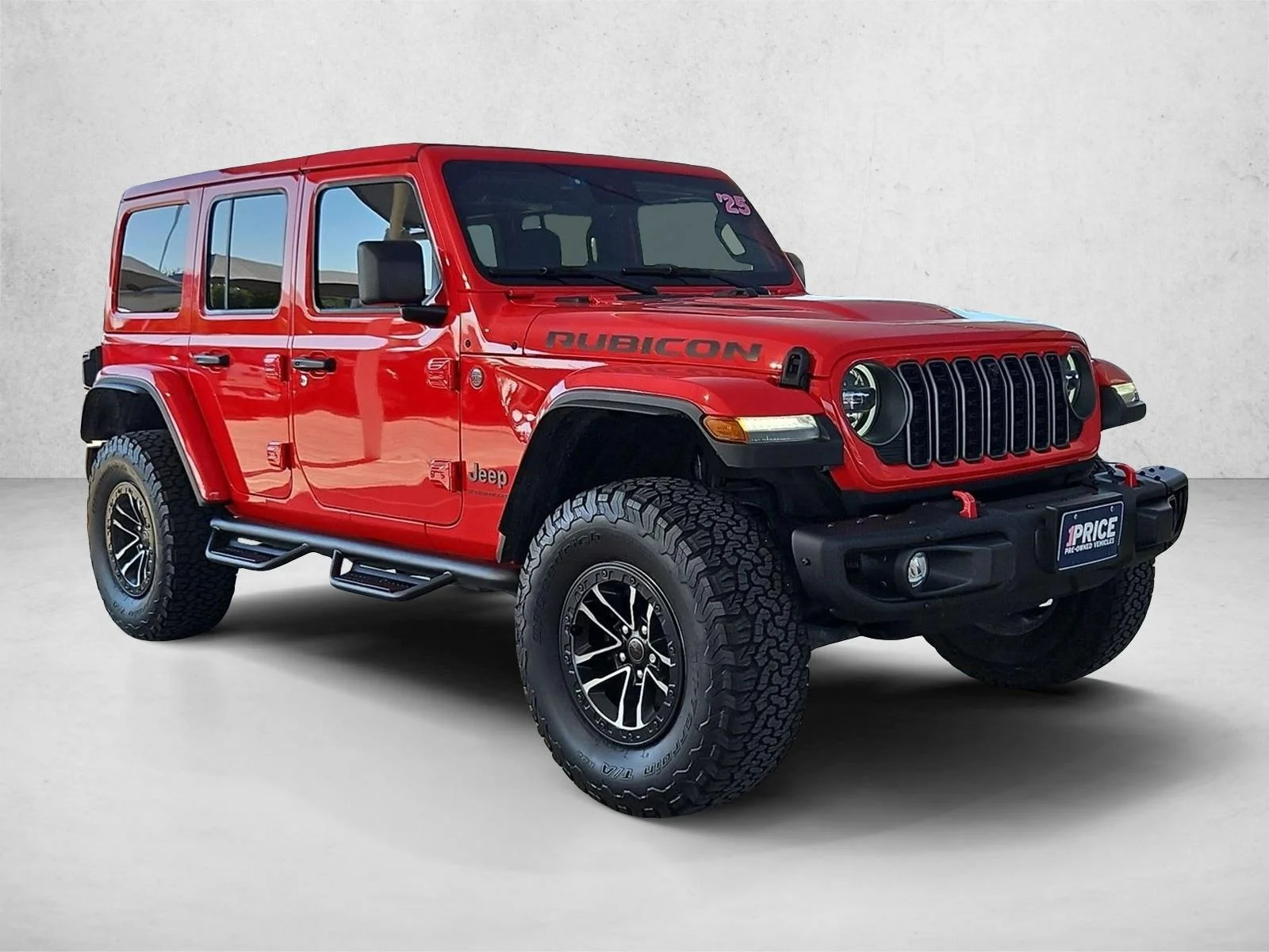 Used 2025 Firecracker Red Clearcoat Jeep Rubicon X image 3