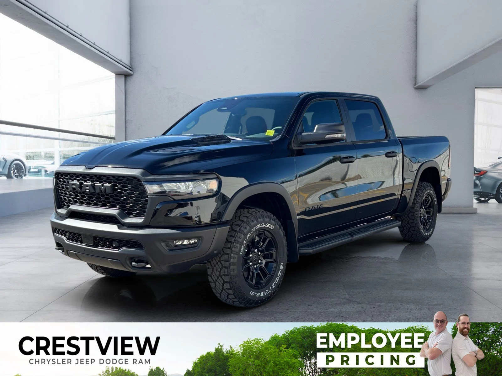 New 2026 Diamond Black Crystal Pearl Ram Rebel image 1