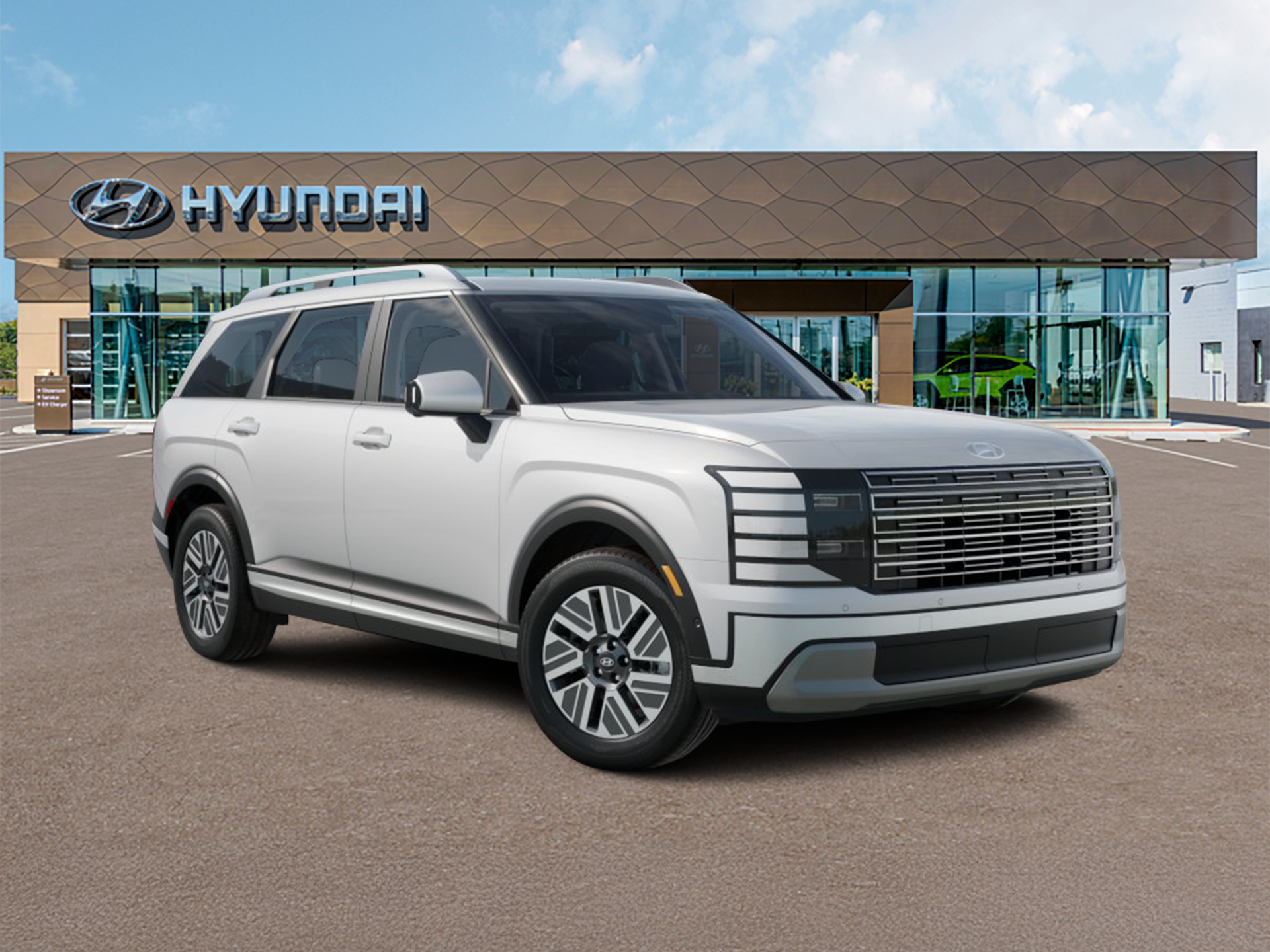 New 2027 Creamy White Pearl Hyundai Blue SEL Premium 7P image 7