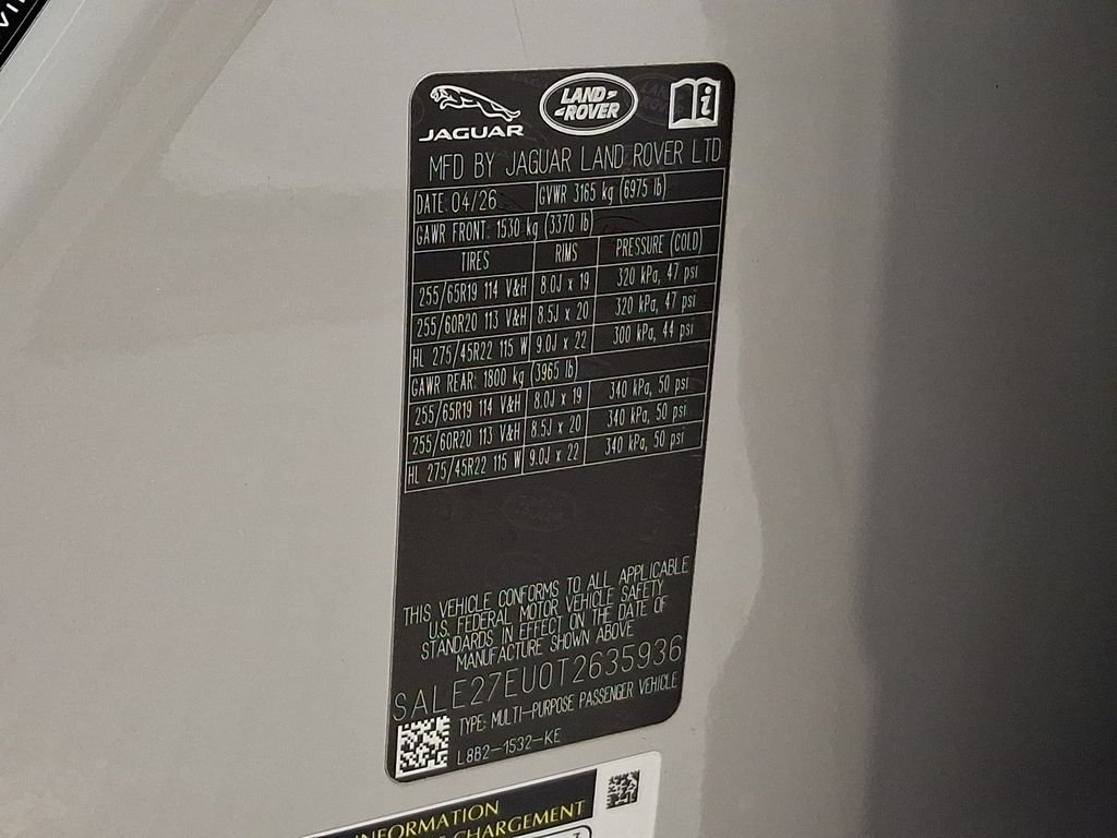 New 2026 Borasco Grey Metallic Land Rover X-Dynamic SE image 20