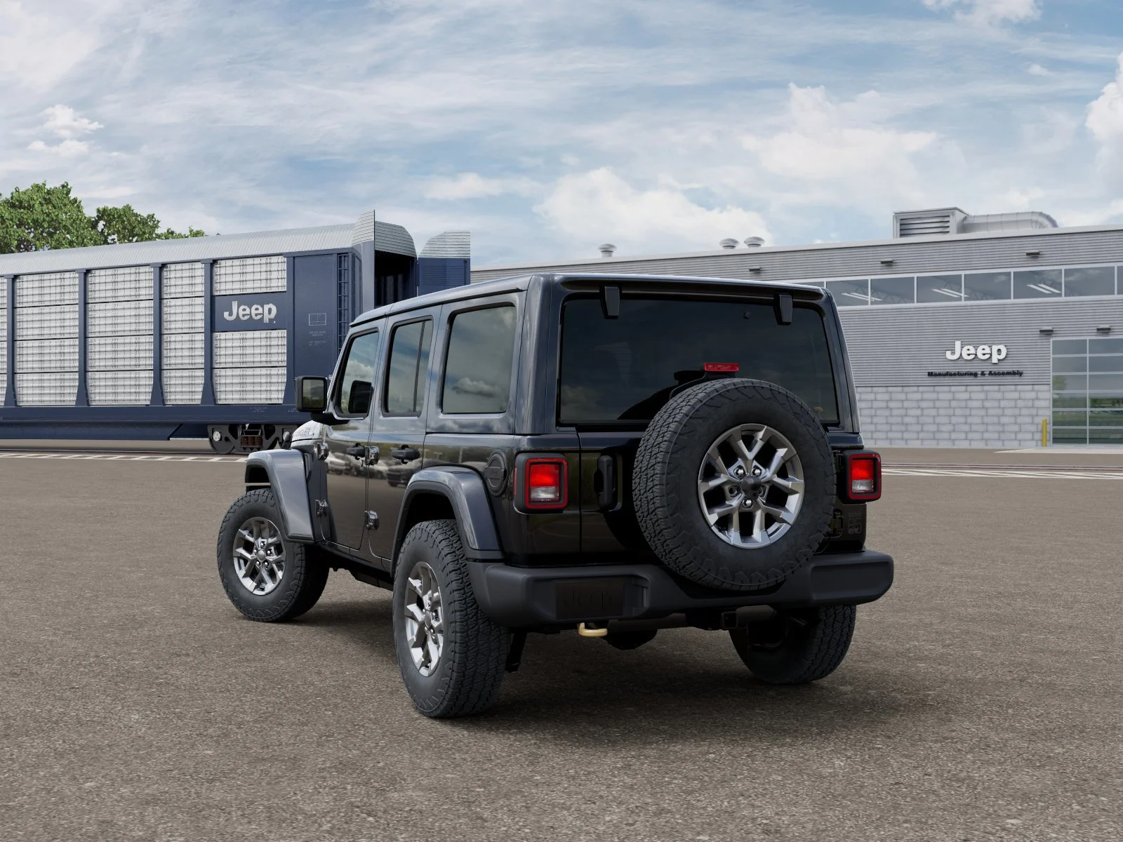 New 2026 Black Clear-Coat Exterior Paint Jeep 85th Anniversary Edition image 3