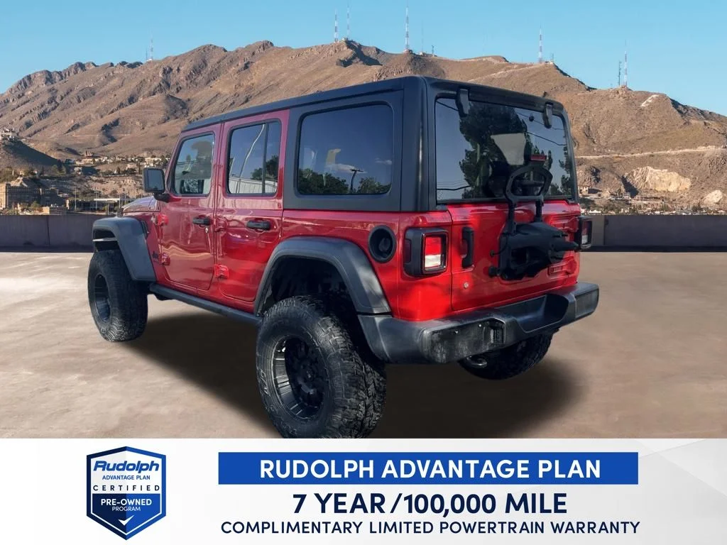 Used 2020 Red Clearcoat Jeep Unlimited Sport image 4