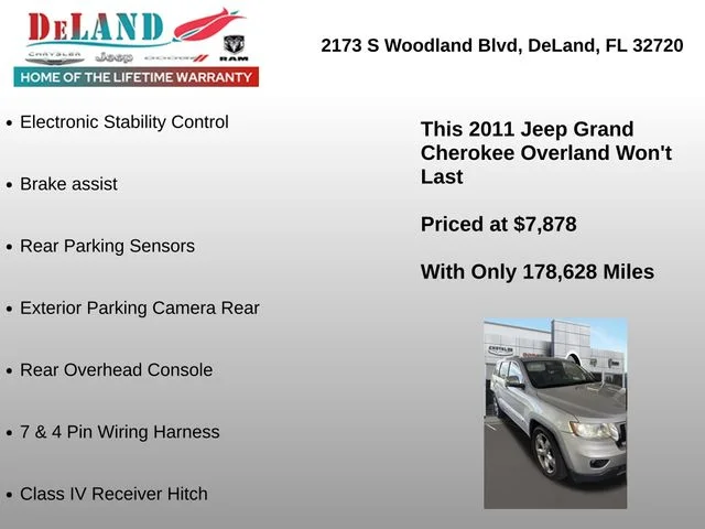Used 2011 Silver Jeep Overland image 4