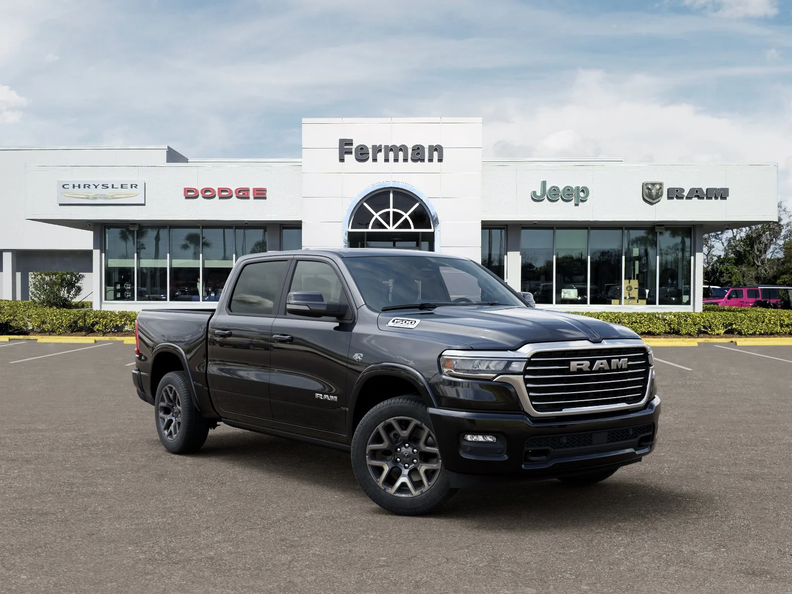 New 2026 Diamond Black Crystal Pearl-Coat Exterior Paint RAM Laramie image 32