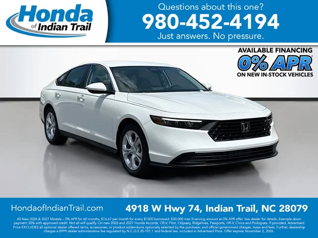 2026 Honda Accord Sedan LX