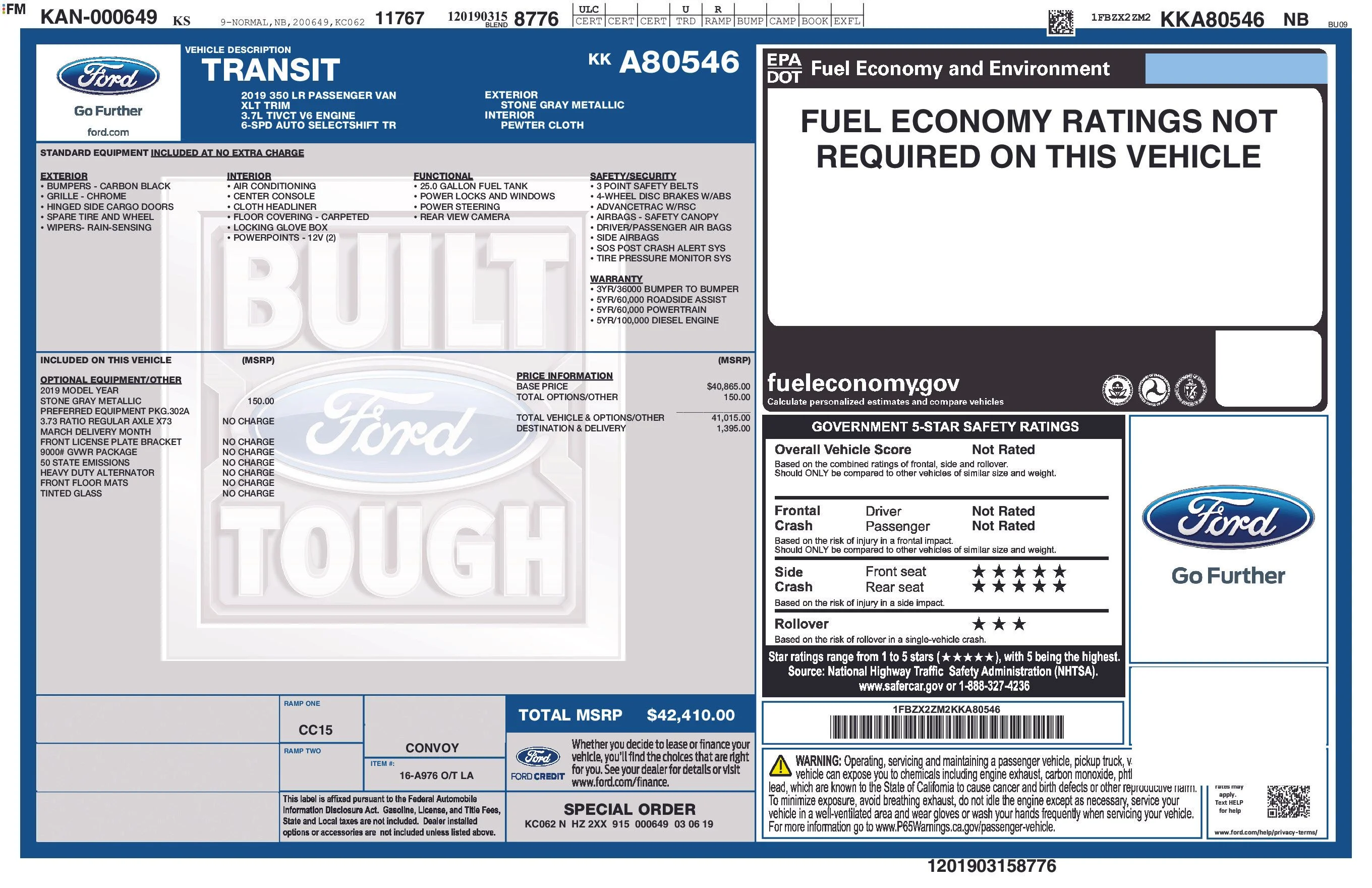 Used 2019 Stone Gray Metallic Ford XLT image 35