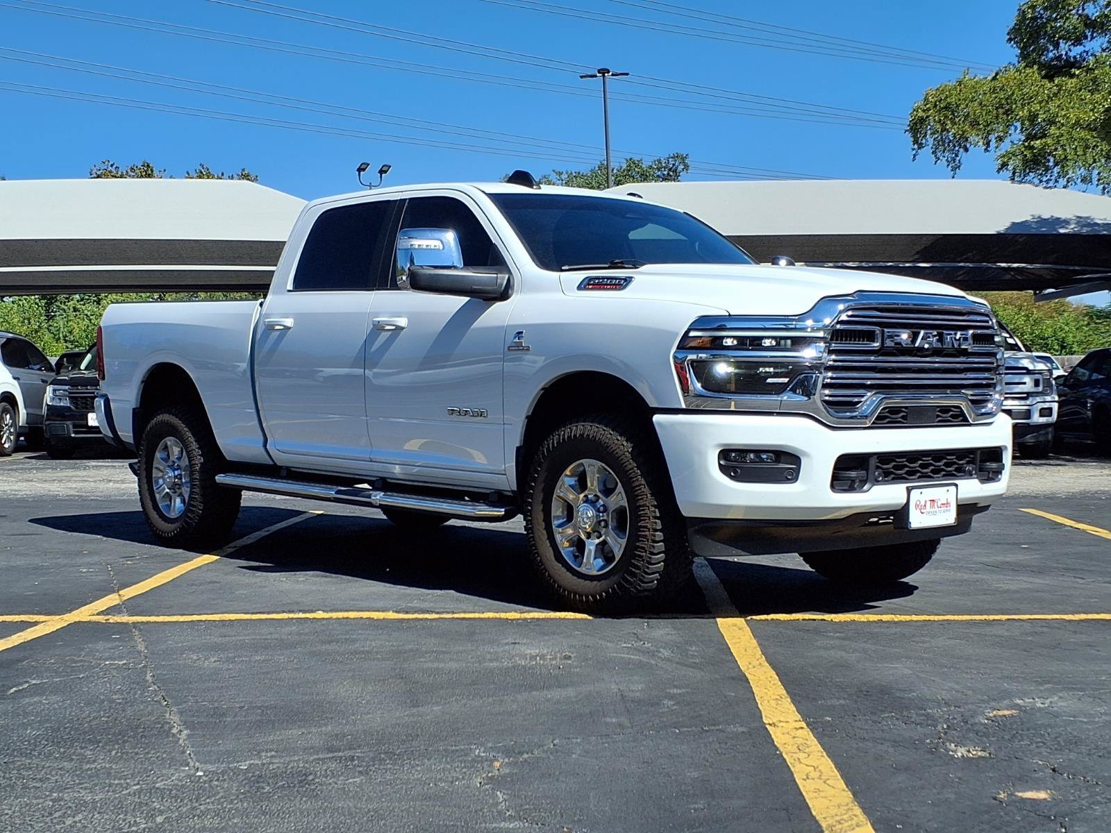 Used 2025 Bright White Clearcoat Ram Laramie image 3