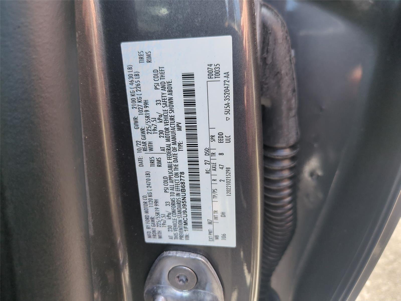 Used 2022 Carbonized Gray Metallic Ford Titanium image 42