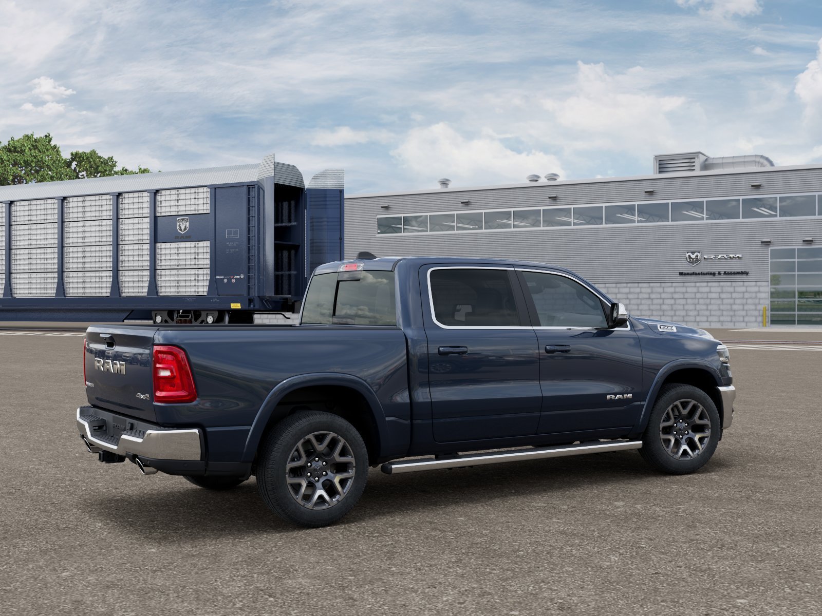 New 2026 Forged Blue Metallic Exterior Paint RAM Laramie image 2