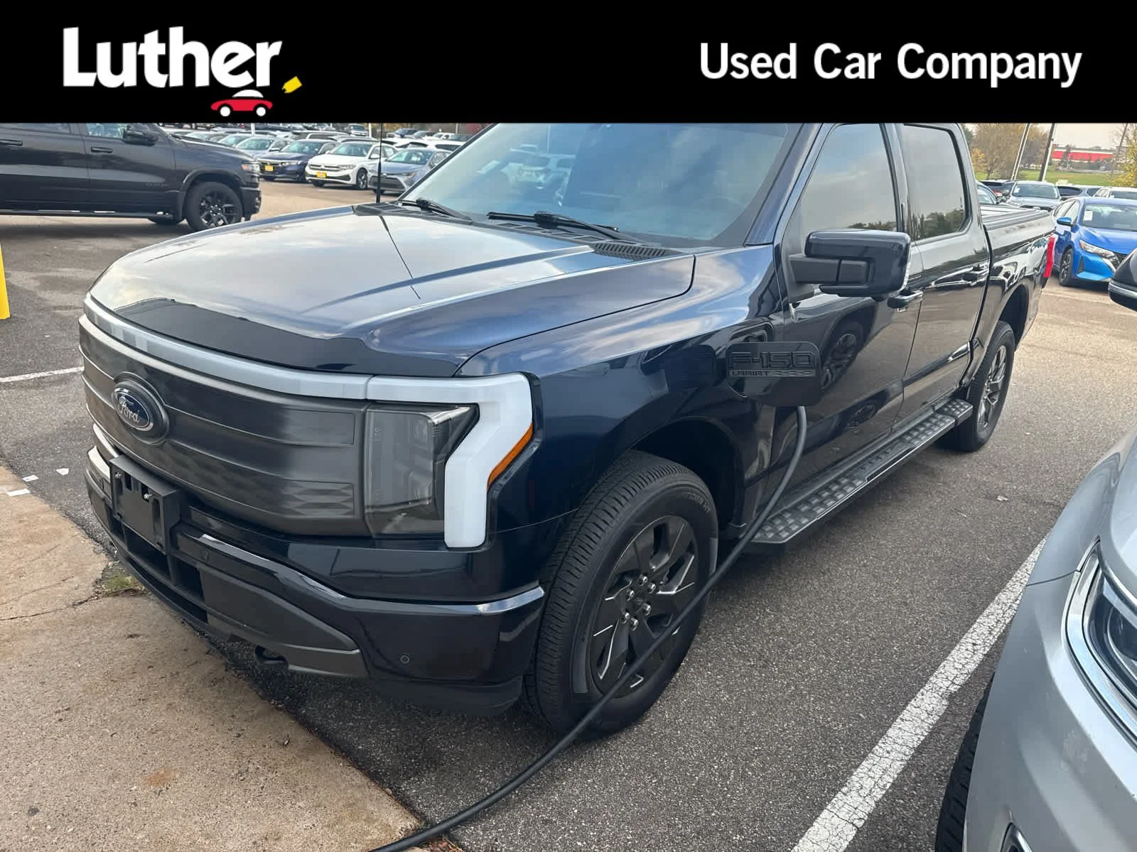 Used 2022 Antimatter Blue Metallic Ford LARIAT image 1