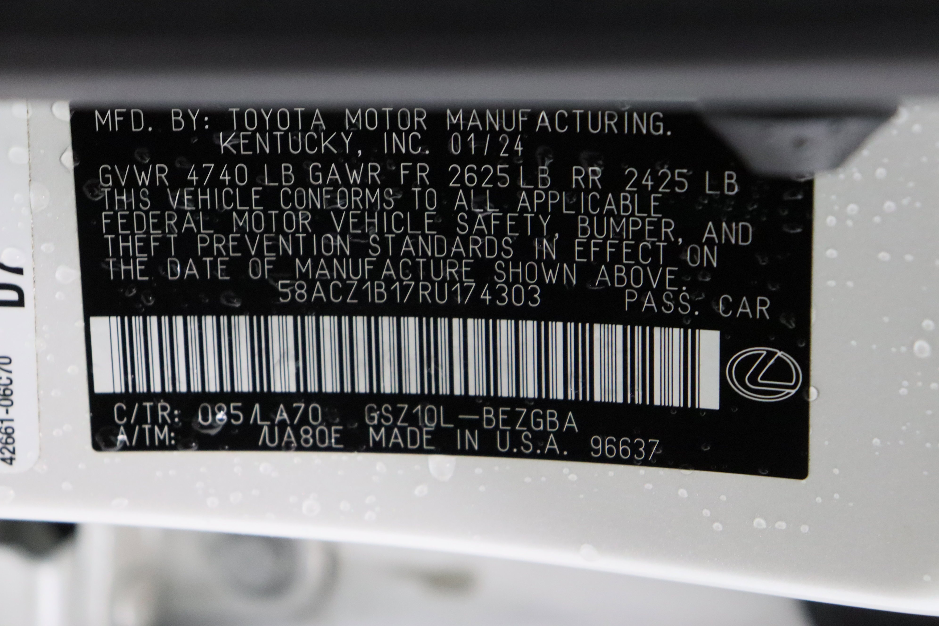 Used 2024 Eminent White Pearl Lexus ES 350 3.5L image 42