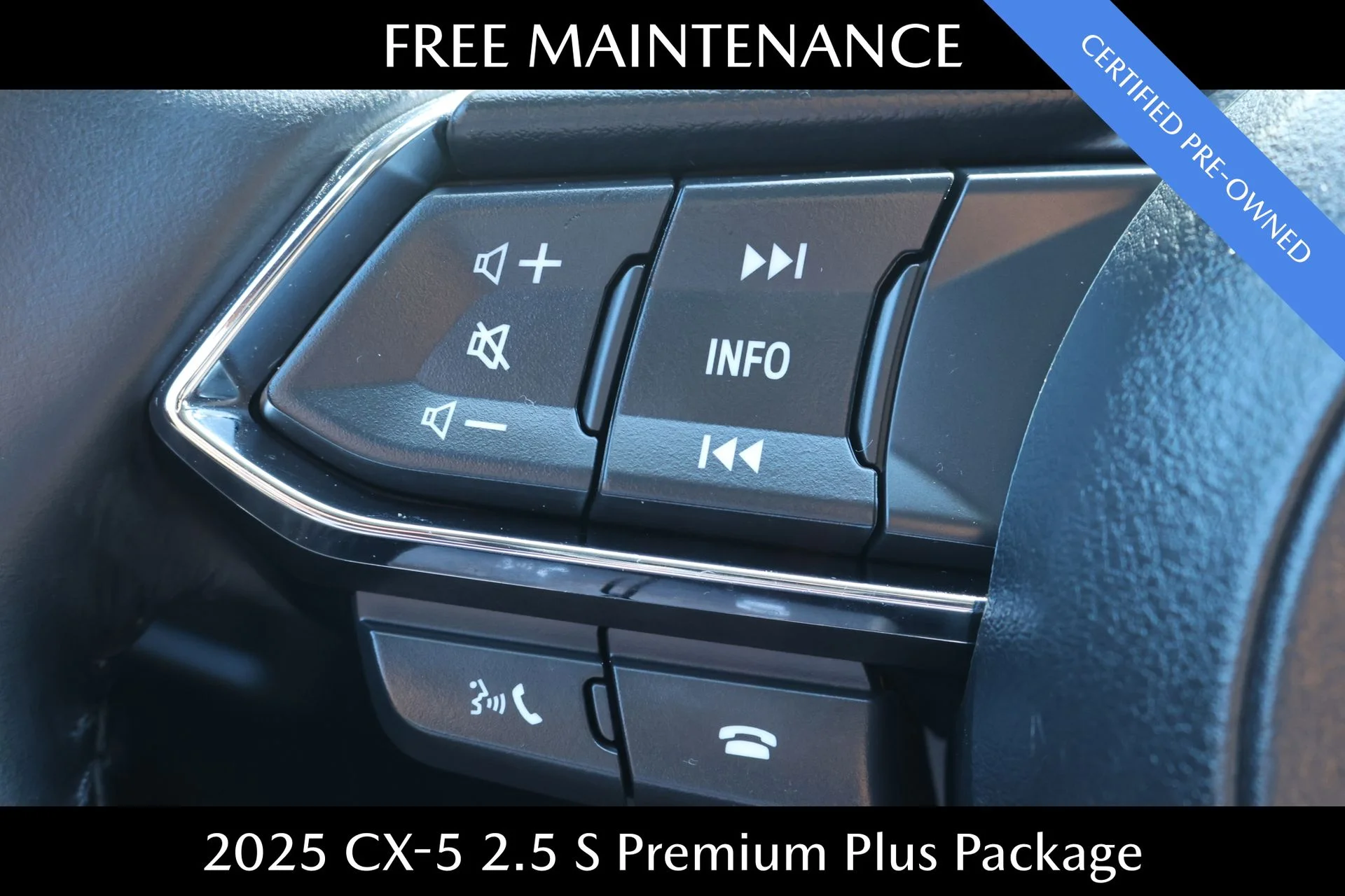 Certified Used 2025 Black Mazda 2.5 S Premium Plus Package image 9