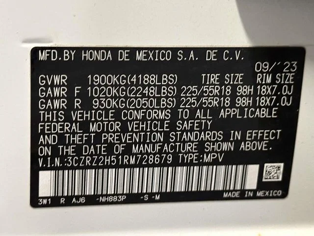 Certified Used 2024 Platinum White Pearl Honda 5DR AWD SPORT image 32