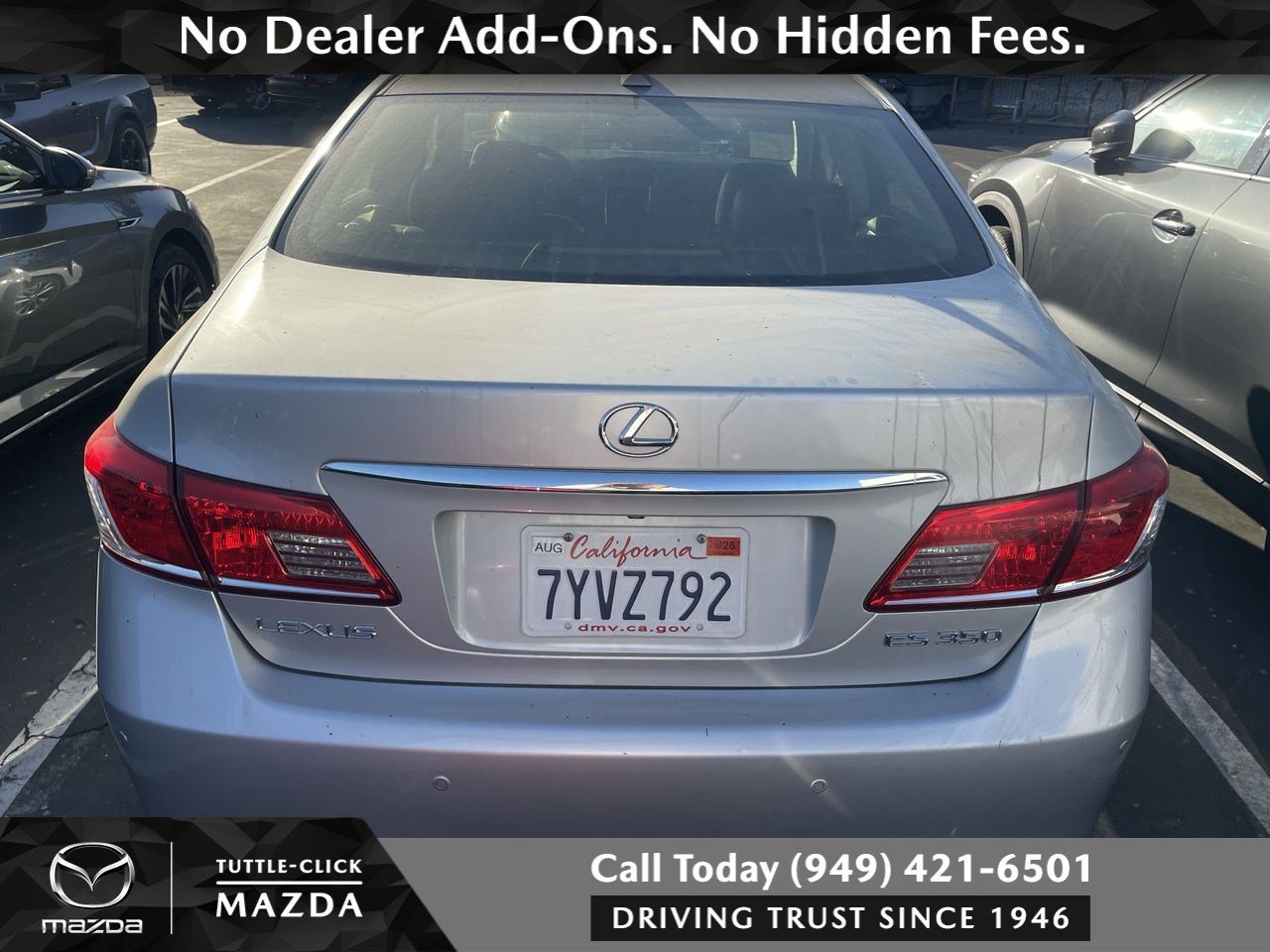 Used 2012 TUNGSTEN PEARL Lexus 4DR SDN image 4