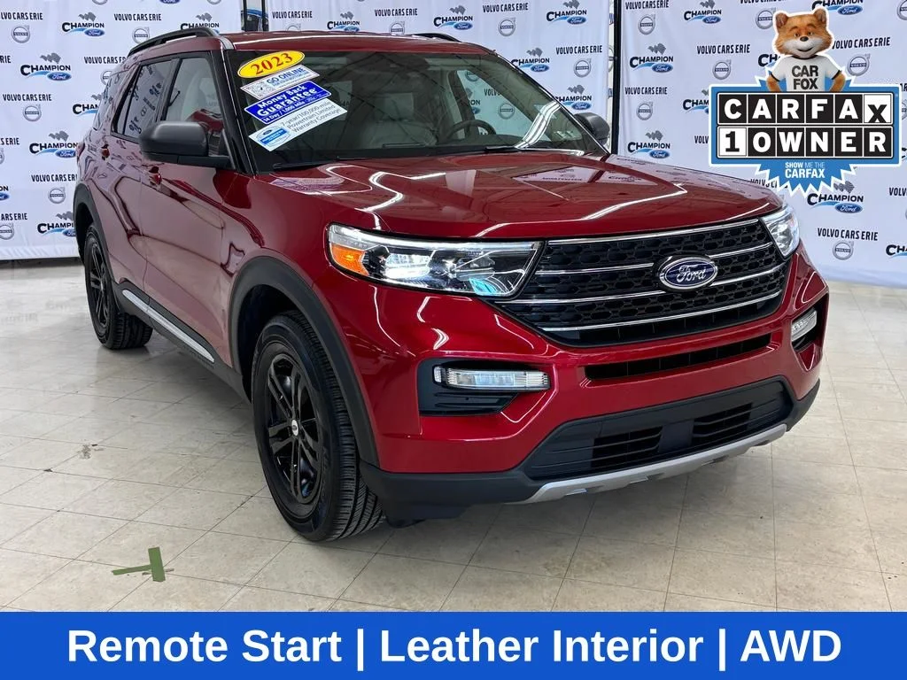 Certified Used 2023 Rapid Red Metallic Tinted Clearcoat Ford XLT image 1