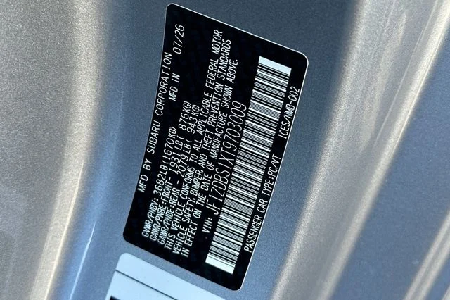 New 2026 ICE SILVER METALLIC Subaru tS image 23