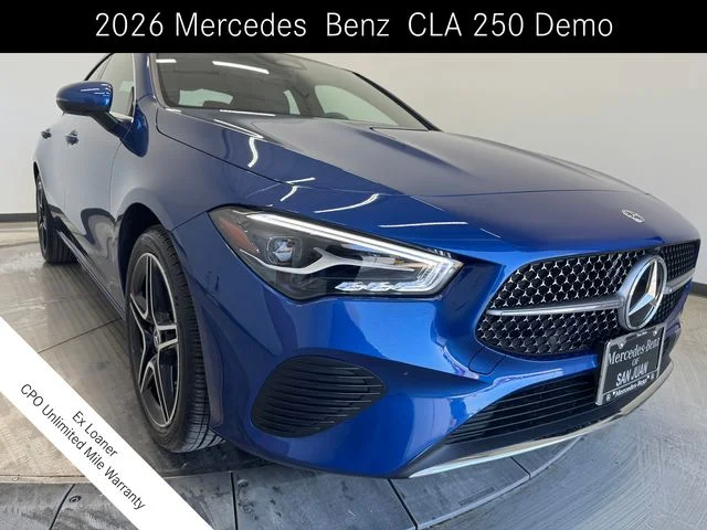 Certified Used 2026 Starling Blue Metallic Mercedes-Benz CLA 250 image 1