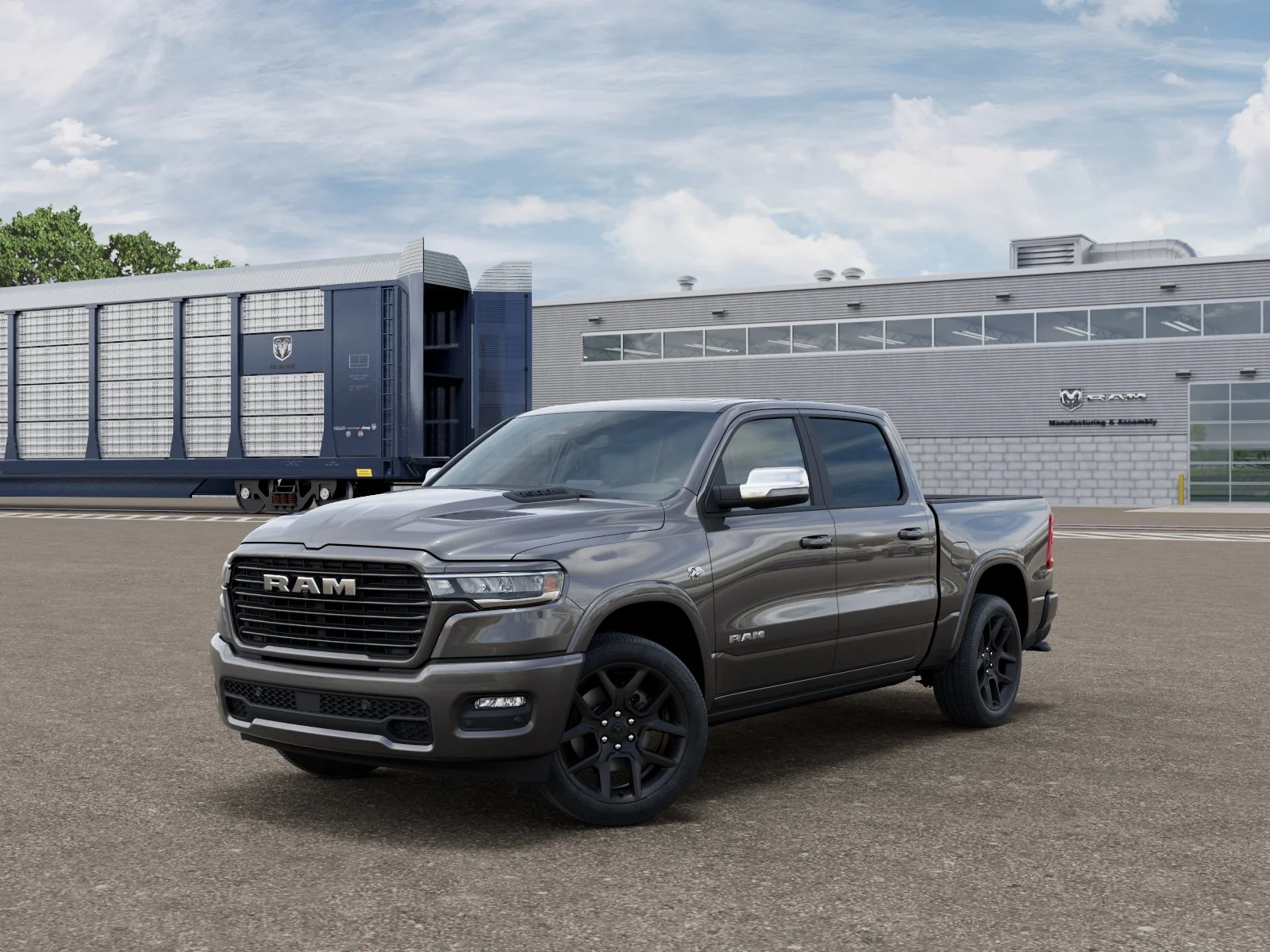 New 2026 Granite Crystal Metallic Clear-Coat Exterior Paint RAM LARAMIE image 1
