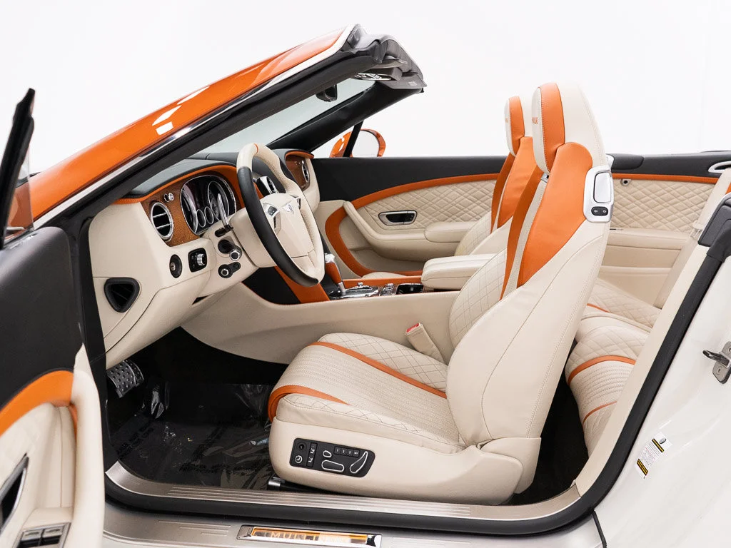 Certified Used 2017 Orange Flame over Ghost White by Mulliner PCG Bentley W12 Convertible image 23