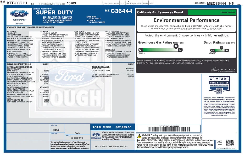 2021 Ford F-250 Super Duty Platinum - Photo 42