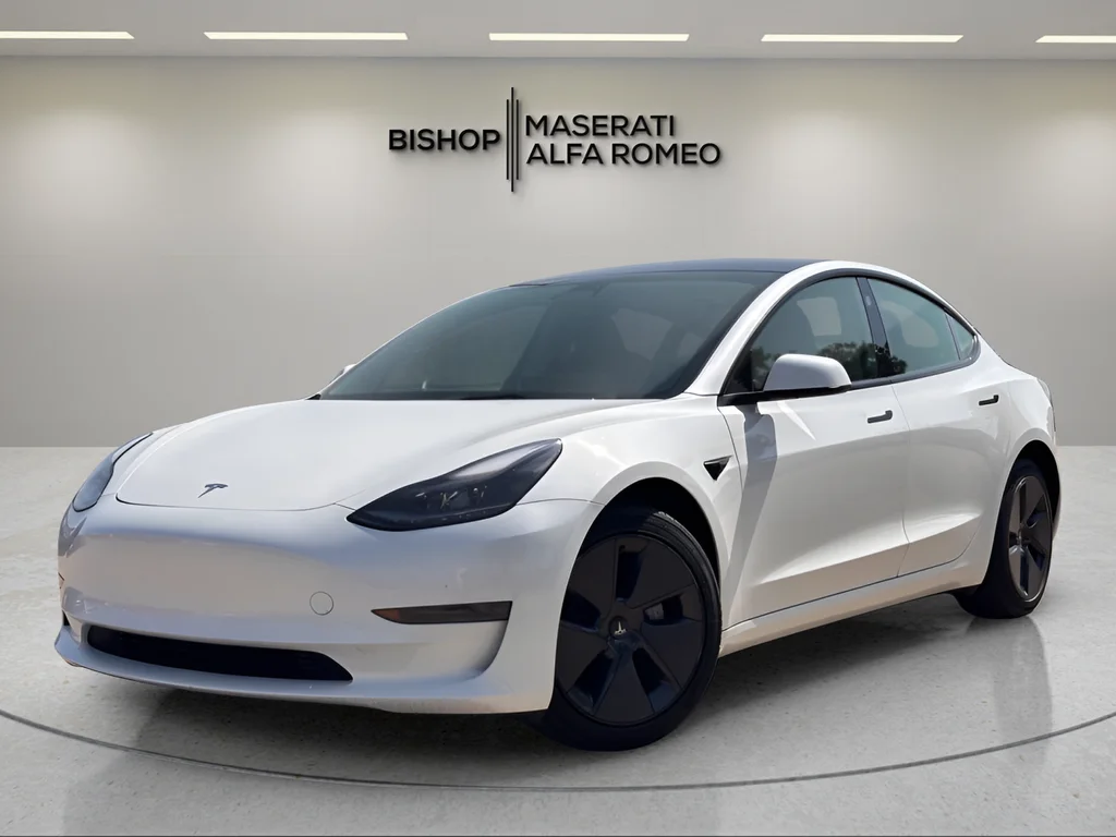 Used 2023 White Tesla Base image 2