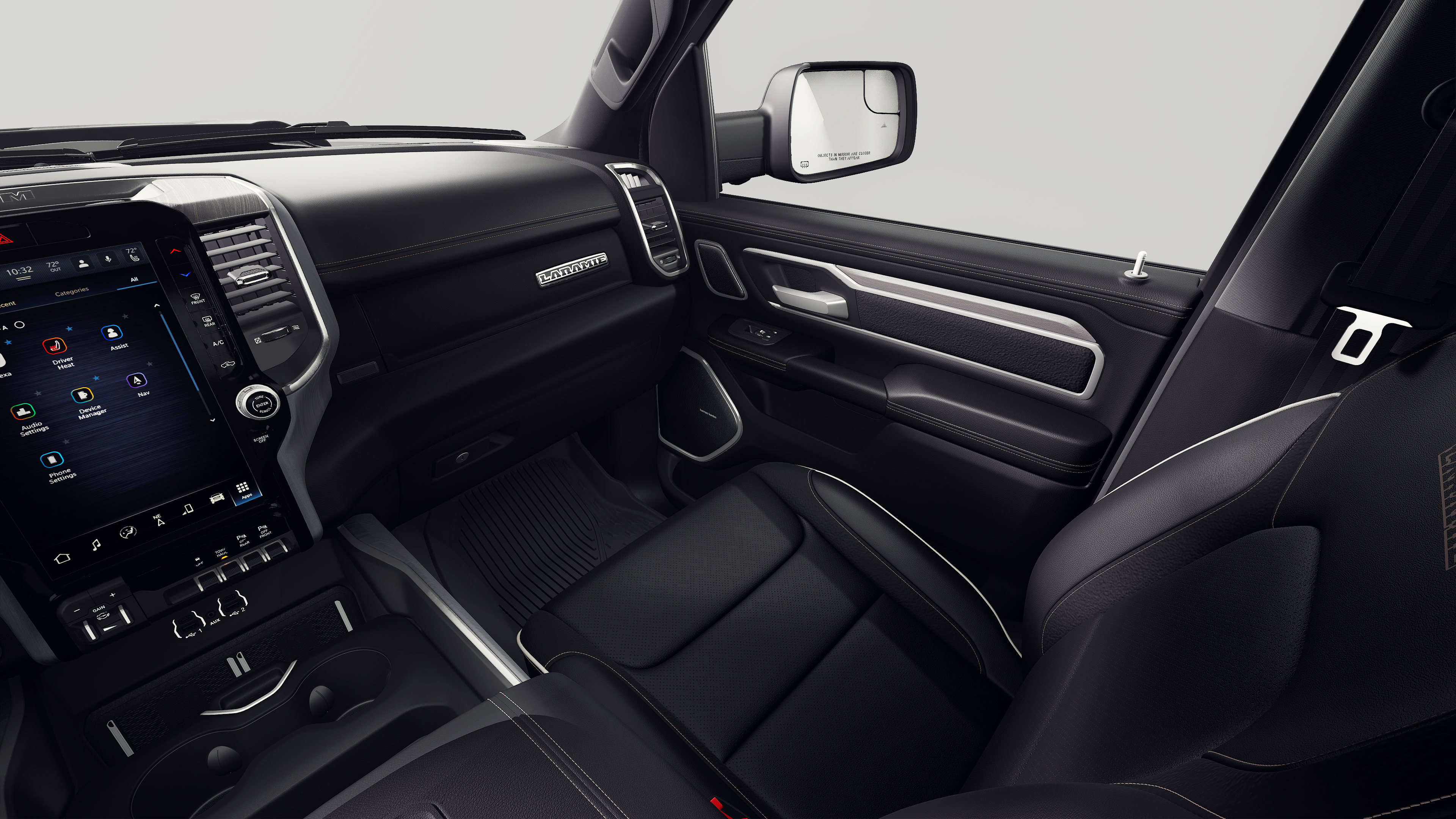 New 2027 Diamond Black Crystal Pearl-Coat Exterior Paint RAM Laramie image 19