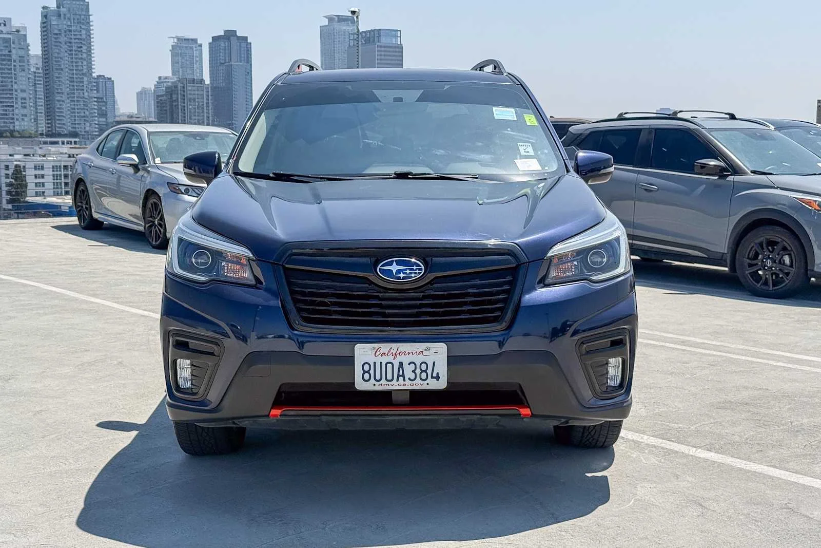 Used 2021 Dark Blue Pearl Subaru Sport image 2
