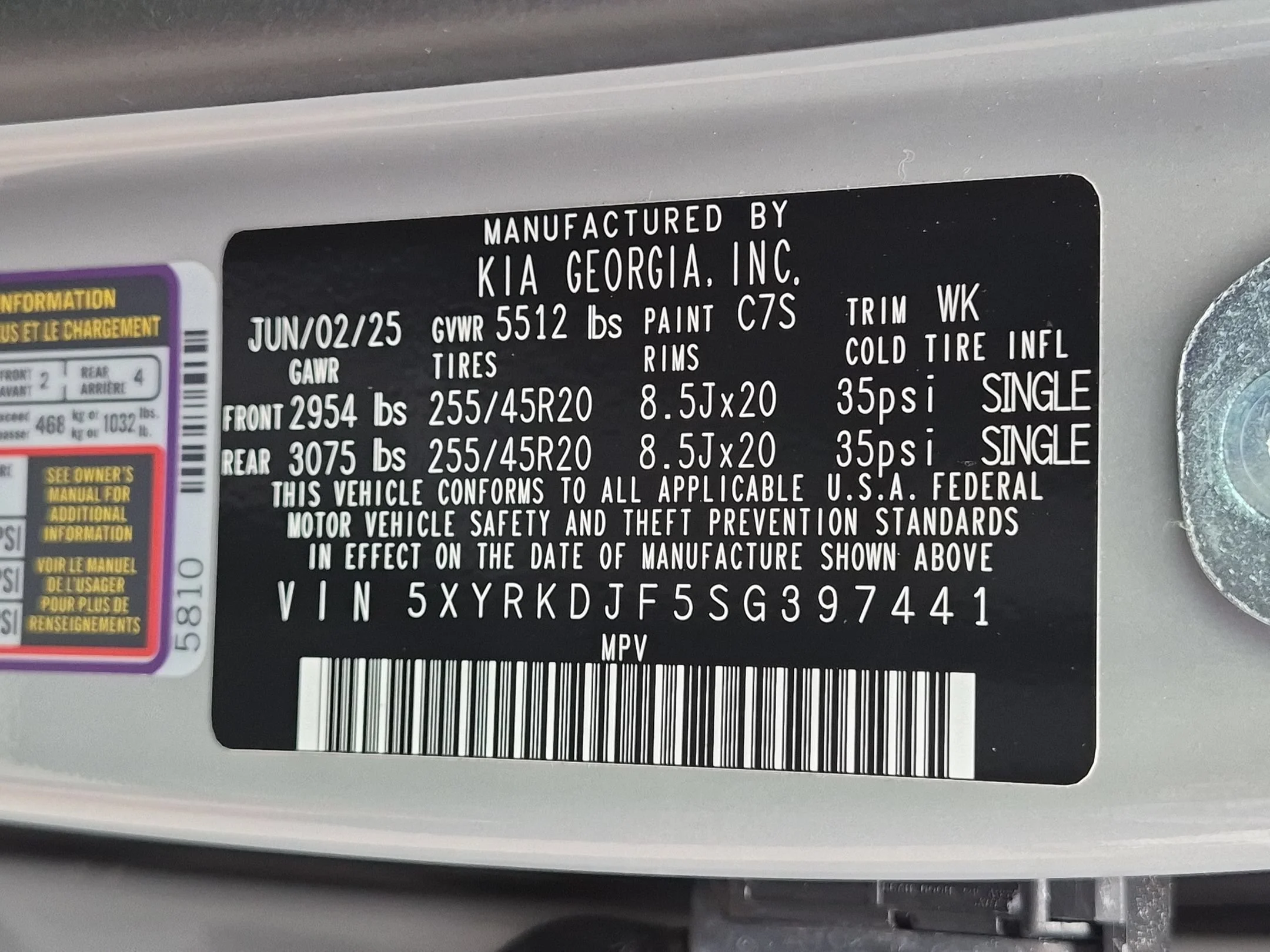 Used 2025 Wolf Gray Kia X-Line SX image 33
