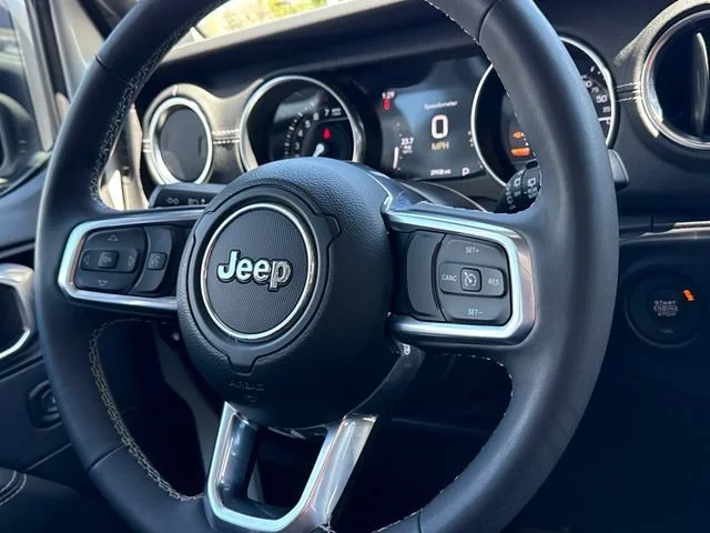 Used 2023 Bright White Clearcoat Jeep Sahara 4xe image 12